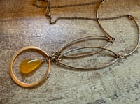 Image 1 of The Yellow Color brass summery necklace 