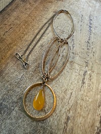 Image 2 of The Yellow Color brass summery necklace 