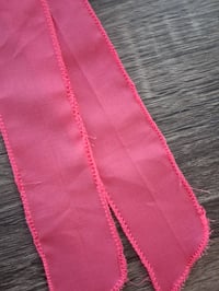 Image 3 of  Distressed Ruffle Dining Cushion/Bubble Gum