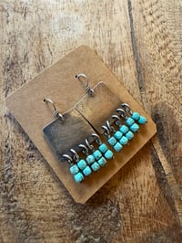 Image 11 of Turquoise Sterling Silver earrings . n7