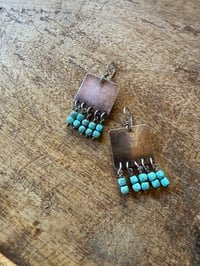 Image 12 of Turquoise Sterling Silver earrings . n7