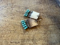 Image 13 of Turquoise Sterling Silver earrings . n7