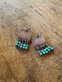 Image 14 of Turquoise Sterling Silver earrings . n7