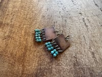 Image 15 of Turquoise Sterling Silver earrings . n7