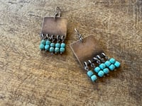 Image 22 of Turquoise Sterling Silver earrings . n7