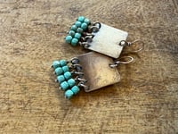 Image 23 of Turquoise Sterling Silver earrings . n7