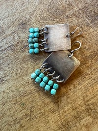 Image 25 of Turquoise Sterling Silver earrings . n7