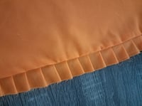 Image 2 of  Distressed Ruffle Dining Cushion/Carrot