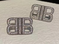 SILVER BB STUD EARRINGS
