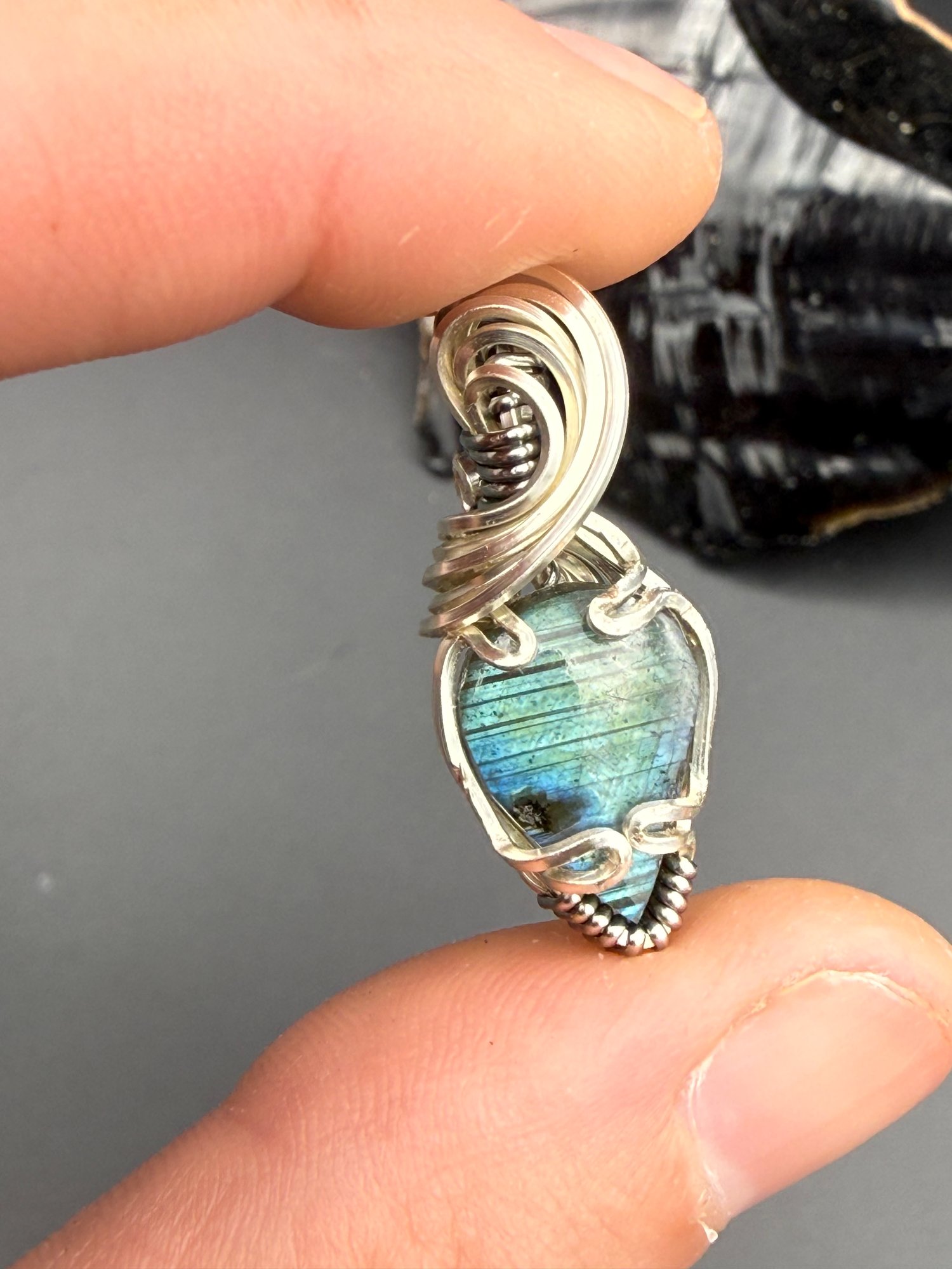 Tiny Labradorite Pendant