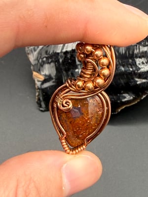 Tiny Red Moss Agate (cut by me)