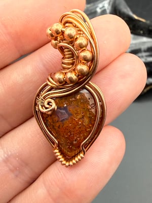 Tiny Red Moss Agate (cut by me)