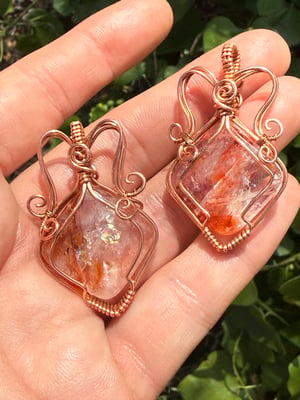 Rose Cut Fire Quartz