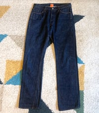 Image 1 of Hiroshi Kato denim 45rpm selvedge indigo dyed jeans, made in Japan, size 32