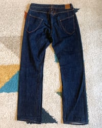 Image 11 of Hiroshi Kato denim 45rpm selvedge indigo dyed jeans, made in Japan, size 32