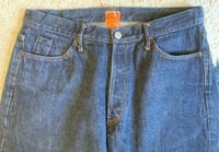 Image 5 of Hiroshi Kato denim 45rpm selvedge indigo dyed jeans, made in Japan, size 32