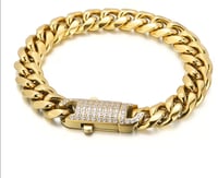 Image 5 of Men 18k gold plated necklace set