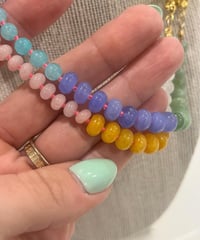 Image 4 of Colour Block Candy Stone Necklace