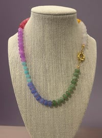 Image 5 of Colour Block Candy Stone Necklace