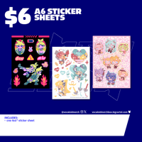 Image 2 of A6 Sticker Sheets