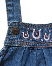 Image 3 of Denim Embroidered Horse Dress-18m