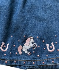 Image 4 of Denim Embroidered Horse Dress-18m