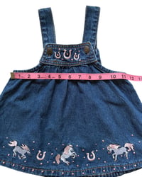 Image 6 of Denim Embroidered Horse Dress-18m