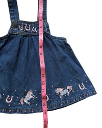 Image 7 of Denim Embroidered Horse Dress-18m