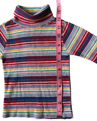 Image 4 of Vintage Rainbow Stripe Turtleneck-12m*