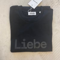 Image 1 of Liebe T-Shirt Black with black Liebe –  unisex 