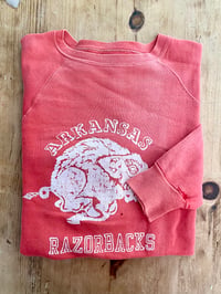 Image 1 of 50s SUN FADED ARKANSAS RAZORBACKS SWEATSHIRT
