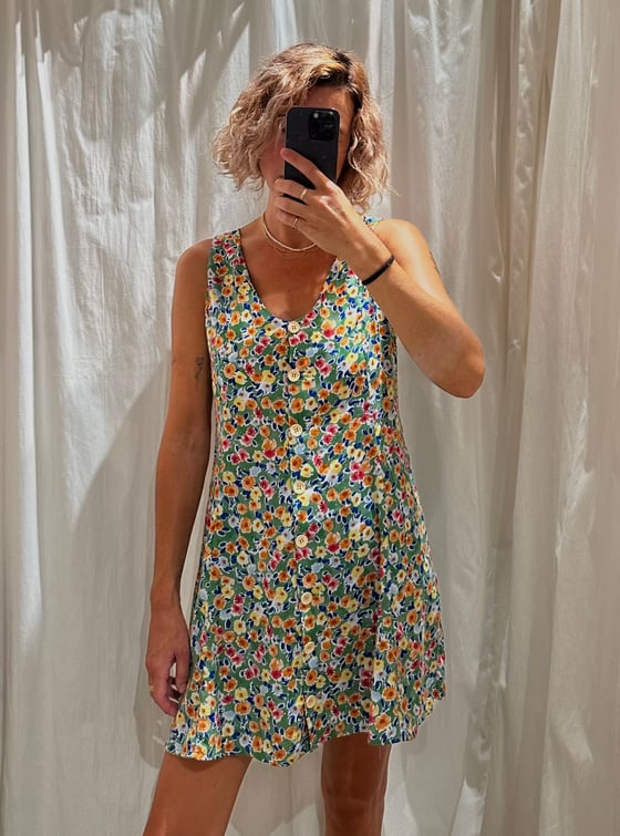 Image of TANIT dress 2 fabrics IVORI 