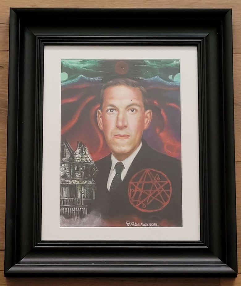 Image of HP Lovecraft original painting 