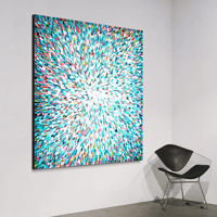  'A million soft reflections' - 150x150cm