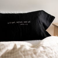 Image 5 of custom signature long cushion cover