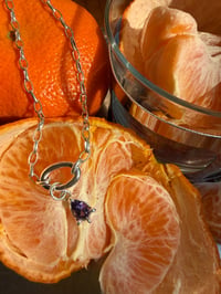 Medium Amethyst necklace 