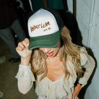 Image 2 of Better Late Trucker - (Olive / Orange)