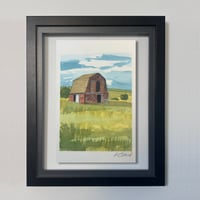 Image 1 of Red Barn in Late Summer
