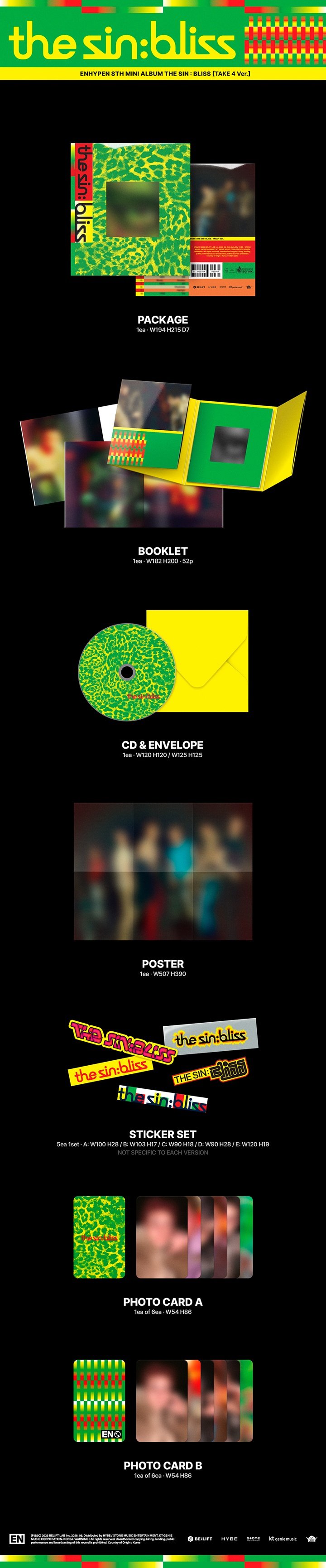 Image of [PRE-ORDER] Enhypen ‘THE SIN : BLISS’ + Weverse Shop POBs