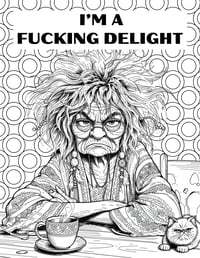 Image 4 of 20 Sarcastic and Swearing Humor Coloring Pages, Digital Download, Book, Adult, funny