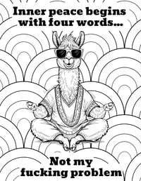 Image 10 of 20 Sarcastic and Swearing Humor Coloring Pages, Digital Download, Book, Adult, funny