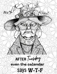 Image 12 of 20 Sarcastic and Swearing Humor Coloring Pages, Digital Download, Book, Adult, funny
