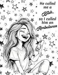 Image 16 of 20 Sarcastic and Swearing Humor Coloring Pages, Digital Download, Book, Adult, funny