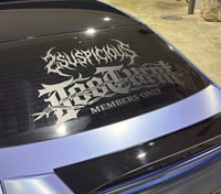 Image 1 of Barbed Wire Members Only Banner