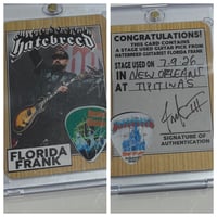 Image 1 of NEW ORLEANS, LA   STAGE PLAYED PICK/ CARD COMBO