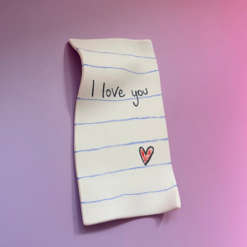 Image of Love note Porcelain 
