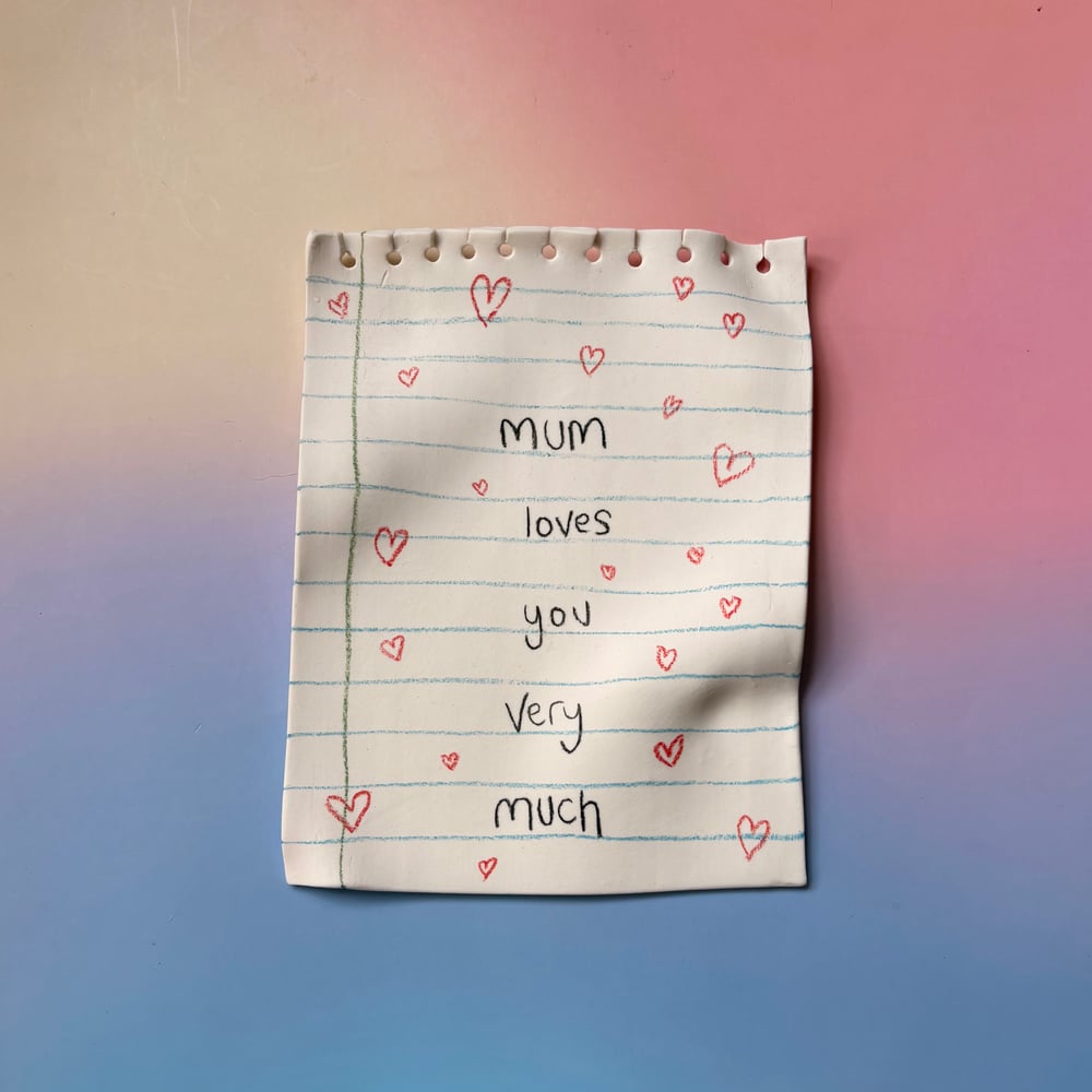 Image of Large Mum note Porcelain 
