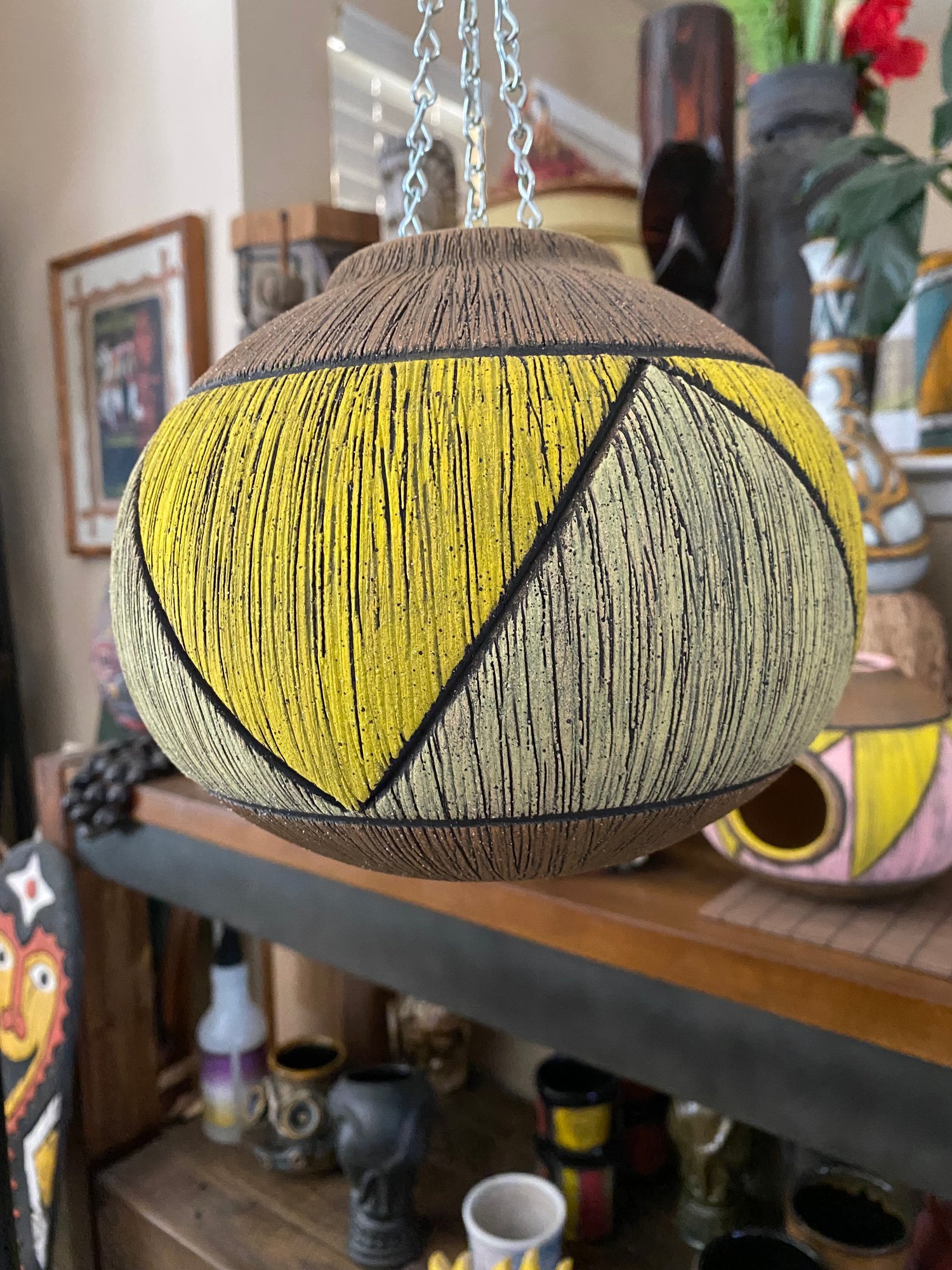 Image of Yellow/Green Birdhouse (a) - US Shipping Included 