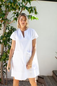 Image 2 of Poplin Berkeley Dress White