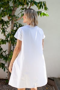 Image 3 of Poplin Berkeley Dress White